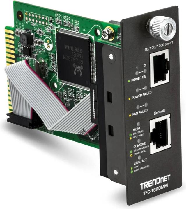 Produktbild Trendnet SNMP-Management-Modul, 10/100Mbps Fast Ethernet port (2 Ports)