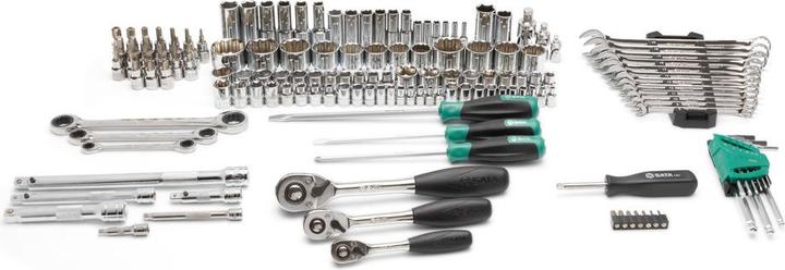 Immagine prodotto SATA Set di bussole 1/4, 3/8, 1/2" 150 pezzi metrici e imperiali