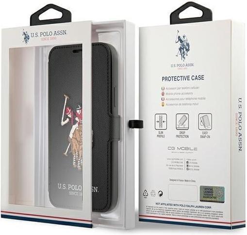 Actual product image U.S. Polo US Polo USFLBKP12SPUGFLBK iPhone 12 mini 5.4 inches black (Apple iPhone 12 mini)