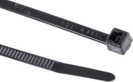 Produktbild HellermannTyton Kabelbinder schwarz 150x3,6mm (Metallkabelbinder, 150 mm, 100 Stk.)