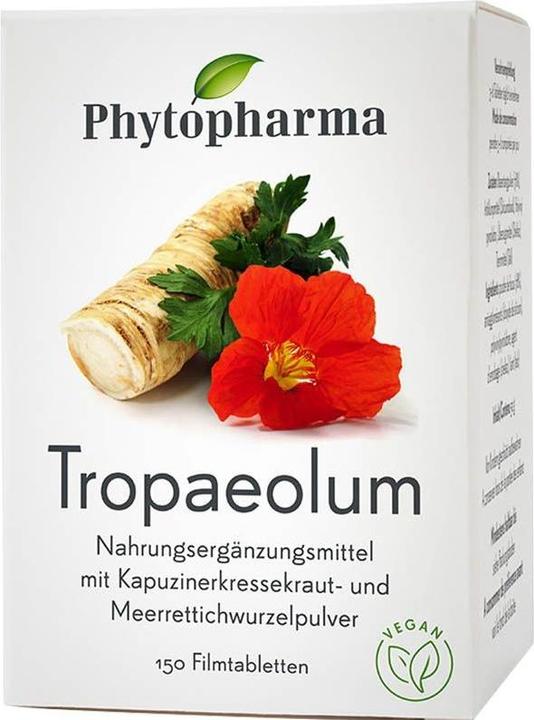 Image du produit Phytopharma Tropaeolum Comprimé pelliculé (150 pièce(s), Cachets, 80 g)
