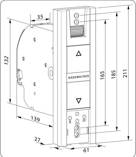 Produktbild Rademacher RolloTron Basis DuoFern 1200-UW