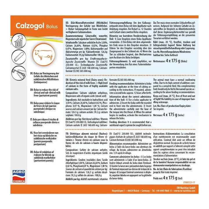 Produktbild Magni Kerbl Calzogol Bolus, Kalzium Bolus 4 Bolus/Packung