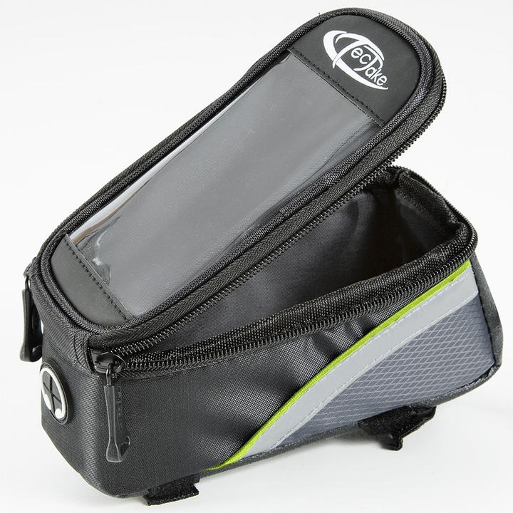 Produktbild tectake Fahrradtasche mit Rahmen-Befestigung für Smartphones (1.28 l, Rahmentasche)