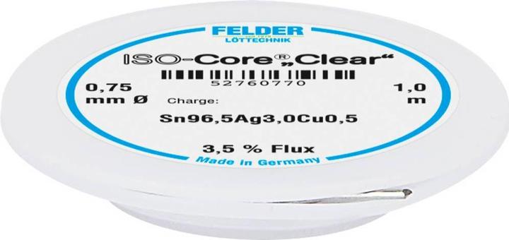 Produktbild Felder Lottechnik Clear SAC305, 1 m Klappspule, 0.75 mm (Lötspulenkit)
