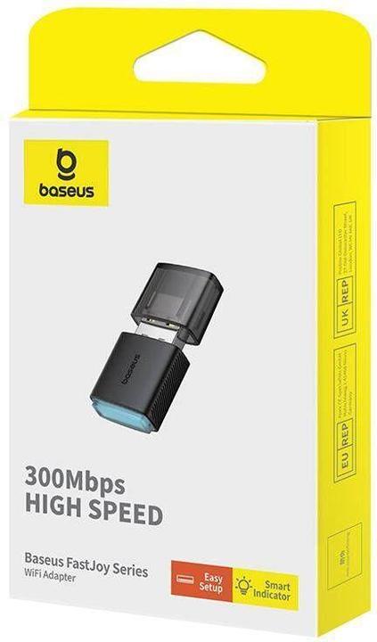 Produktbild Baseus Adapter WiFi FastJoy 300Mbps (czarny) (USB)