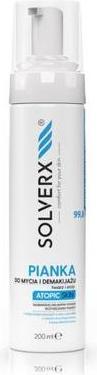 Actual product image Solverx Atopic Skin Face Cleanser And Make-Up Removal Foam And Eyes For Atopic Skin 200Ml (Foam, 200 ml)