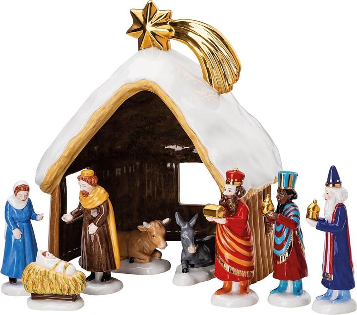 Produktbild Hutschenreuther Weihnachtskrippe Krippenfigur Set Ochse Esel