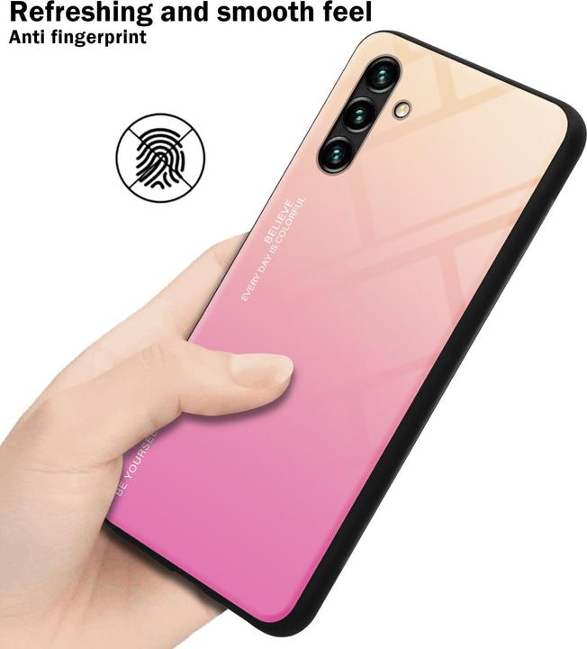 Productafbeelding Cadorabo TPU 2 Kleuren Glazen Hoesje (Samsung Galaxy A13 5G)