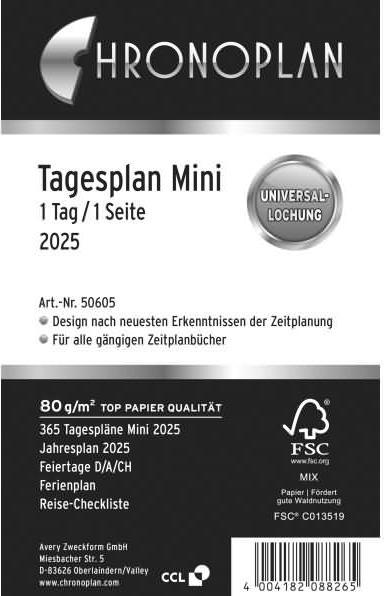 Produktbild Chronoplan Tagesplan (Deutsch)