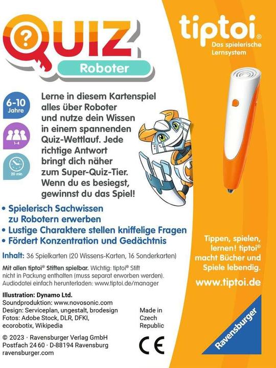 Produktbild tiptoi Quiz Roboter (Deutsch)