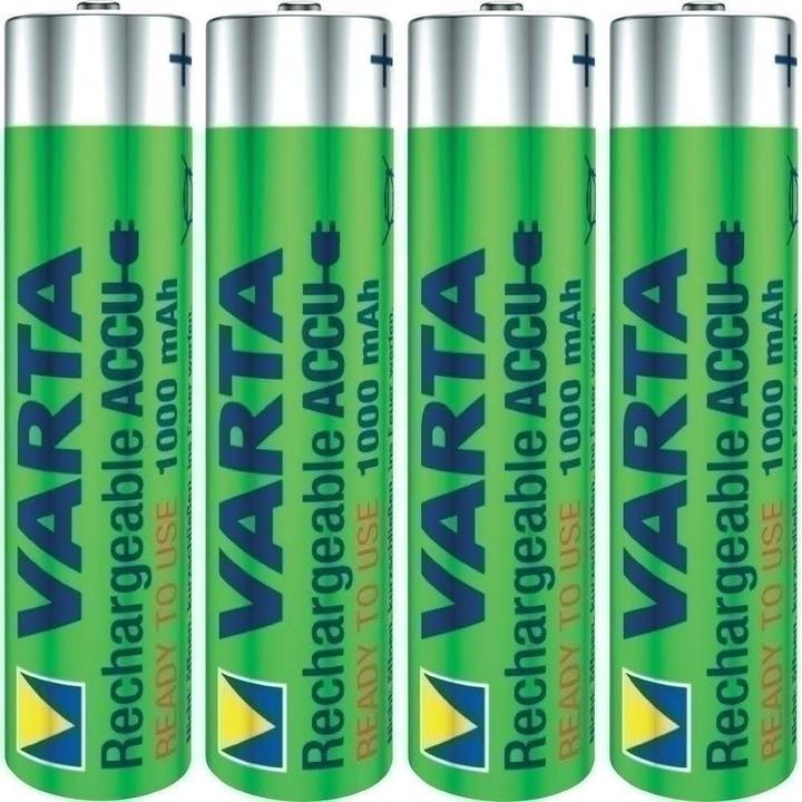 Produktbild Varta Recharge Accu Power (4 Stk., AAA, 1000 mAh)
