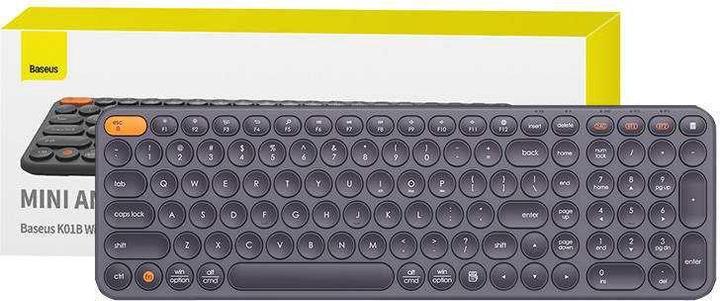 Actual product image Baseus Wireless Tri-Mode Keyboard K01B (Grey) (US, Wireless, Cable)