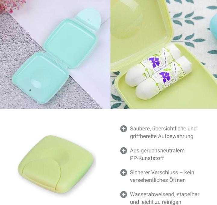 Actual product image Hermex 3er-Set Aufbewahrungsbox für Hygieneartikel Reisedose Pflasterdose Dose (Hygiene product)