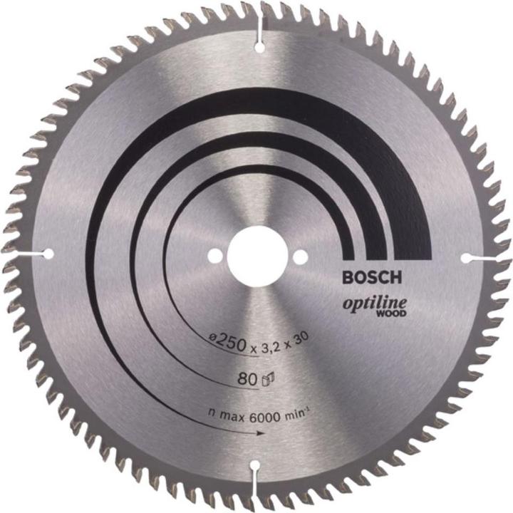 Bosch Professional Zubehör PRO Wood Kreissägeblatt, 250 x 3.2 x 30 mm