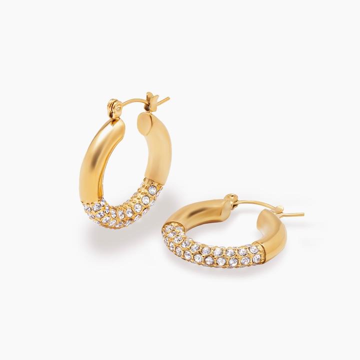 Actual product image Sensora Jewelry Glimmer Hoops earrings (Stainless steel)