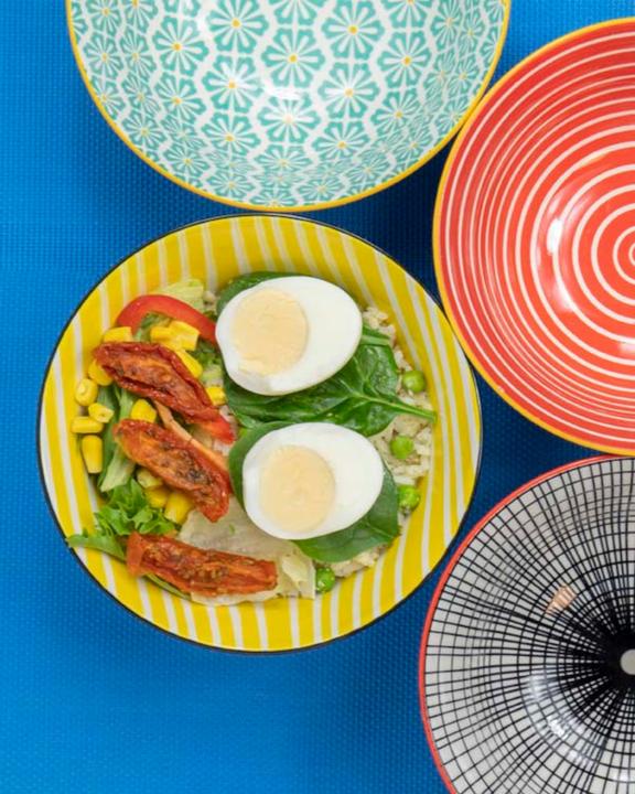 Produktbild Kitchen Craft KitchenCraft Glazed Stoneware Bowl, Black Tile, 15.5x7.5cm, Labelled (15.50 cm, 1.87 l, 1 x)