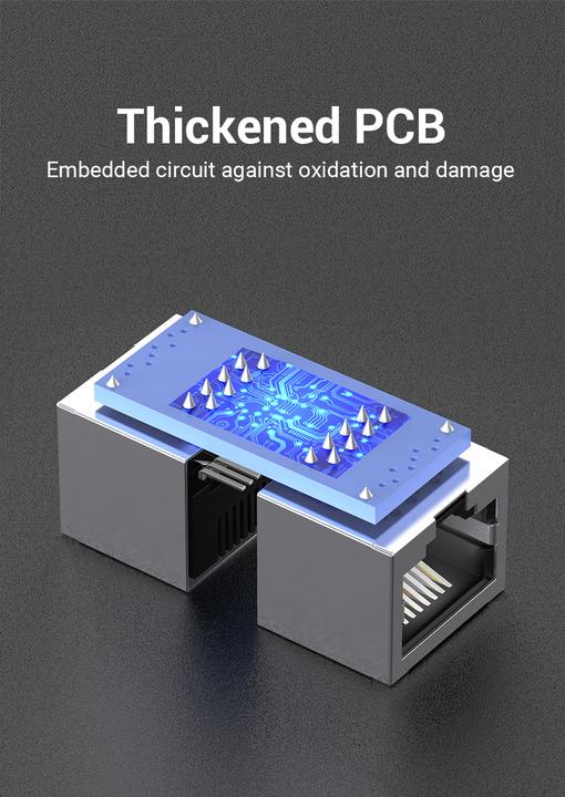 Productafbeelding Vention Keystone Jack Cat.6 FTP Aansluiting IPVB0 Zwart (Keystone module)