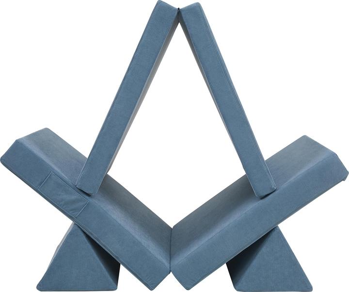 Produktbild En.Casa Spielsofa Norhulta 5-tlg. 150x66x46 cm Cord Blau (Kindersofa)