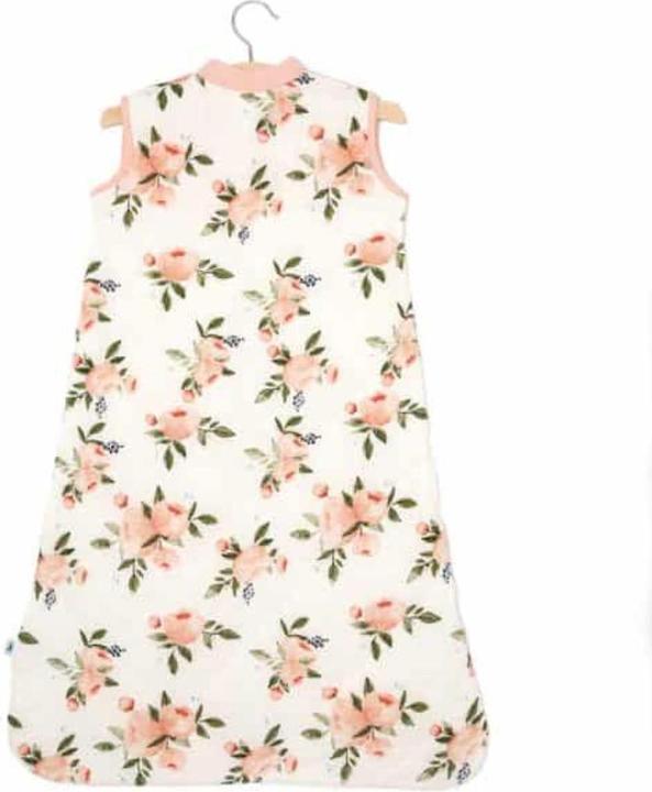 Image du produit little unicorn Turbulette en mousseline de coton matelassée taille S - Watercolor Roses (68 cm)