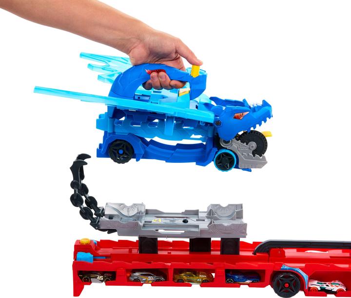 Produktbild Hot Wheels City Ultimativer 2-in-1 Drachen Transporter