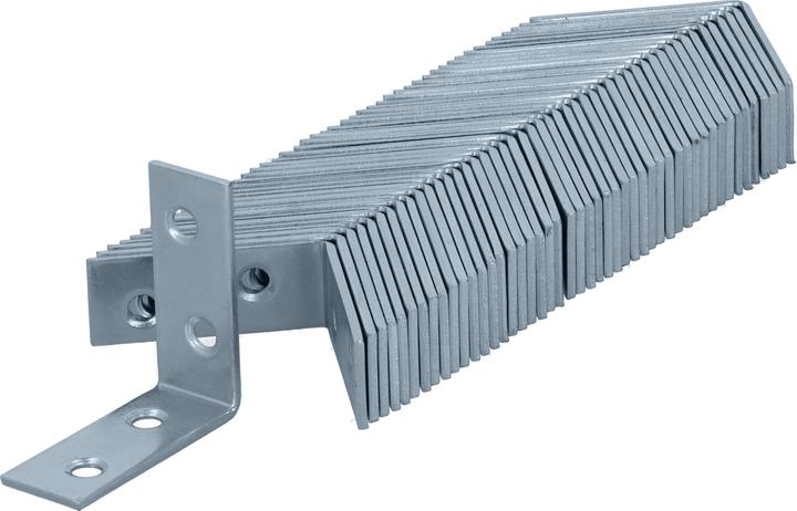 Actual product image Helpmate Stuhlwinkel 40x40x15, verzinkt, 48 Stück (48 pcs.)