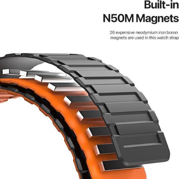 Image du produit Dux Ducis KJ Bracelet (42 mm, 45 mm, 44 mm, 49 mm, Silicone, Aimant)