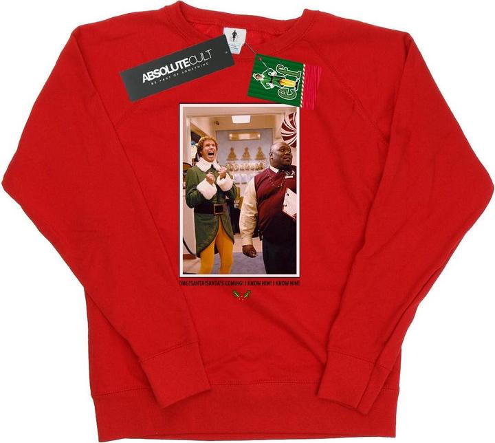 Elf OMG Santa Photo Sweatshirt