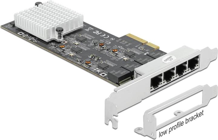 Produktbild Delock Netzwerkkarte 4x 2.5Gbps, RTL8125B PCI-Express x4 (RJ45)