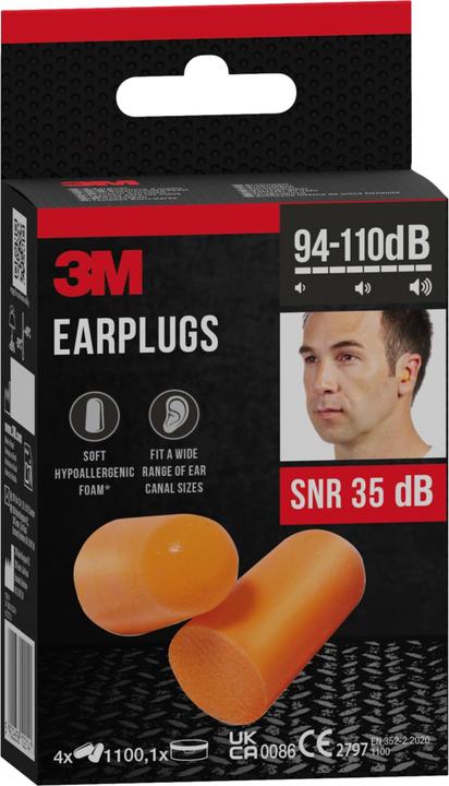 Image du produit 3M Bouchons d'oreille, orange (8 x)