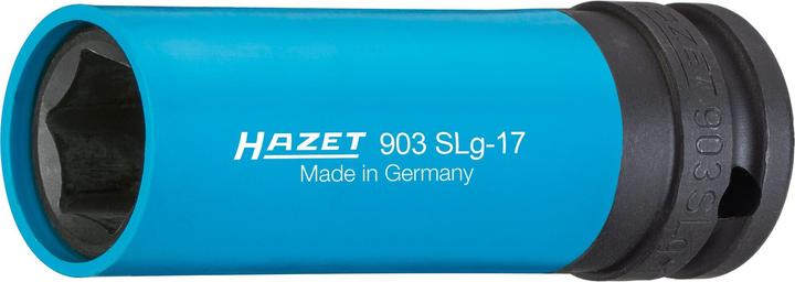 Actual product image HAZET Impact socket ∙ hexagon 903SLG-17 ∙ Square, hollow 12.5 mm (1/2 inch) ∙ Outside hexagon tract… (17 mm)