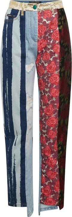 Actual product image Dolce & Gabbana Embroidered Denim Pants (36)