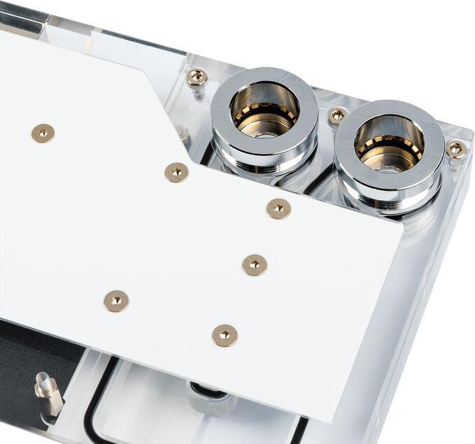 Actual product image Phanteks Glacier Ez-Fit G40 RTX 4090 Asus GPU water cooler, D-RGB - white