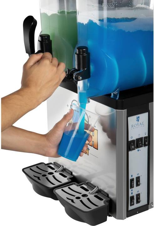 Actual product image Royal Catering Slush Machine - 2 x 12 Litres - LED