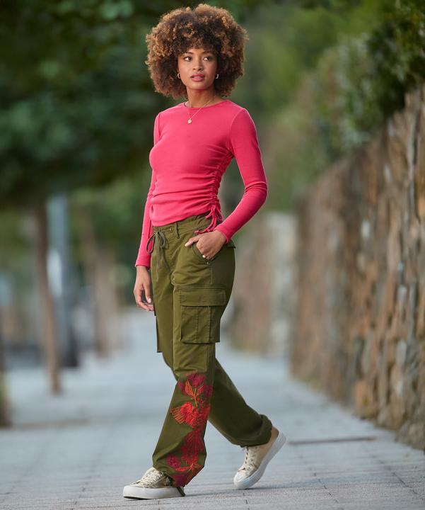 Actual product image Joe Browns Floral Straight Leg Cargo Pants (36)