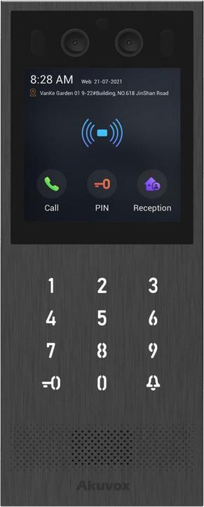 Akuvox Video-TFE X912S Kit On-Wall, big touch screen, card reader, black