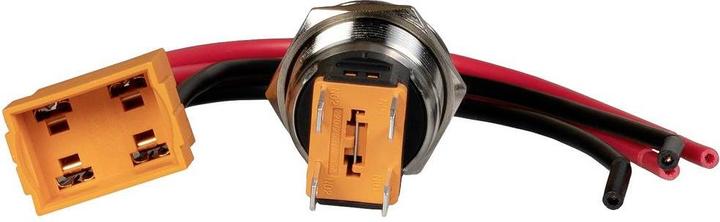Actual product image Joy-it Button22C-01 Switch 250 V latching Green (Ø x L) 24.80 mm x 34.50 mm IP
