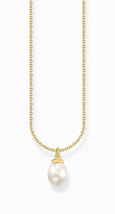 Produktbild Thomas Sabo Kette mit Perlen-Anhänger vergoldet (925er Silber, 38 - 45 cm)