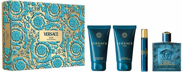 Actual product image Versace Eros Christmas 2024 Eau de Parfum / Shower Gel / After Shave Balm / Travel (Fragrance set)