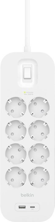 Image du produit Belkin SRB003vf2M-V2 (8 x, CEE 7/3, USB-C, USB-A, 2 m)