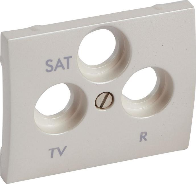 Actual product image Legrand Cover for aerial socket outlet 3-hole Galea mother-of-pearl 771589