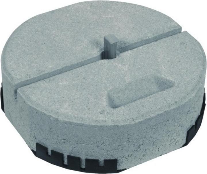 Actual product image Dehn 102 340 Concrete base D=337mm B55 m wedge stainless steel stackable