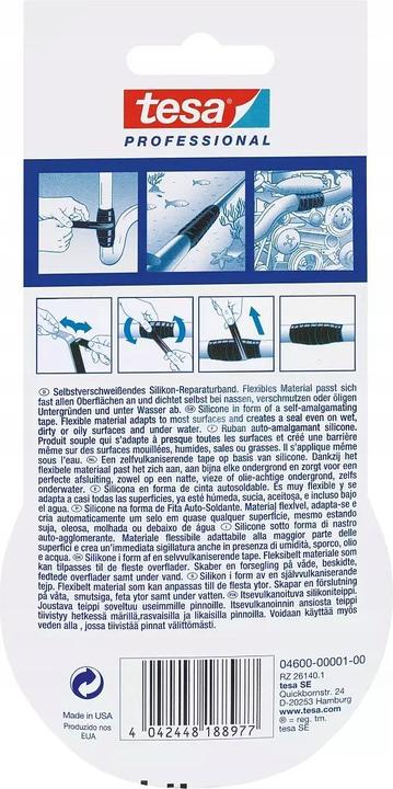 Image du produit tesa Ruban samovulcanisant Xtreme 3M : 25mm blanc (93 mm)