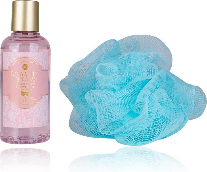 Image du produit Accentra Set de bain ROMANTIC DREAMS dans une trousse de toilette, comprenant un gel douche 100ml, une (Set soin capillaire)