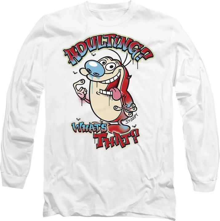 Ren & Stimpy Adulting Whats That? TShirt (XL)