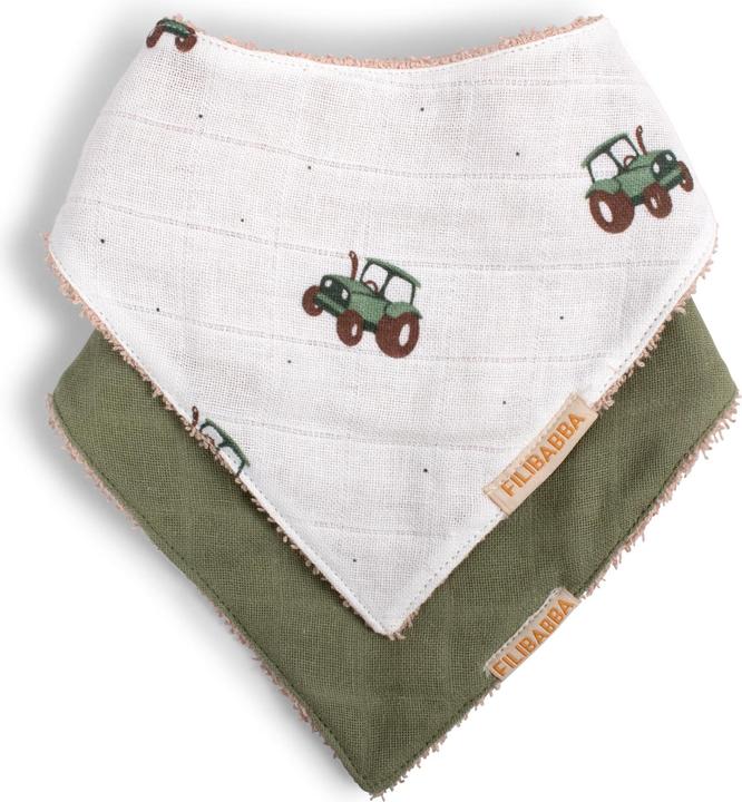 Productafbeelding Filibabba Bandana slabbetje 2-pack - Trekker