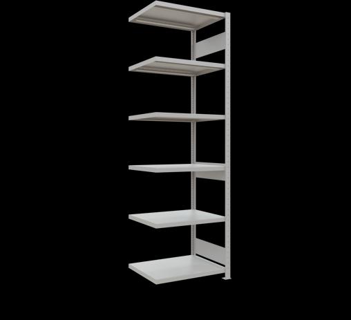 Stecksystem Anbauregal MULTIplus250 mit Längenriegel