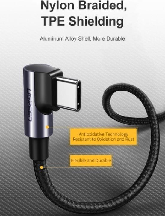 Actual product image Ugreen USB C – USB C (2 m, USB 2.0)