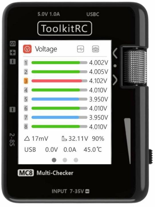 Immagine prodotto Toolkitrc Multitool MC8 a batteria con funzione di ricarica USB