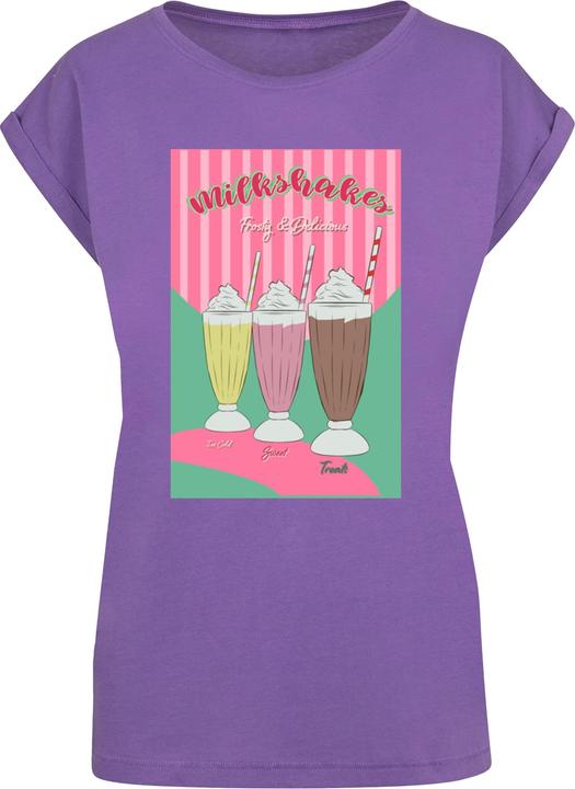 Mister Tee MisterTee Ladies Milkshake Tee - Extended Shoulder Tee - 178079